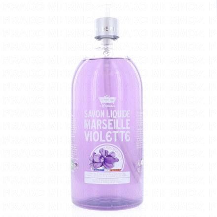 LES PETITS BAINS DE PROVENCE Savon liquide de Marseille violette 1L