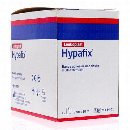 LEUKOPLAST Hypafix - bande adh&eacute;sive non tiss&eacute; 5cm x 10m