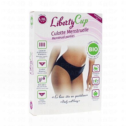 LIBERTY CUP Culotte menstruelle en coton bio (taille l/xl)
