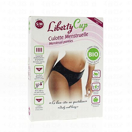 LIBERTY CUP Culotte menstruelle en coton bio (taille s/m)