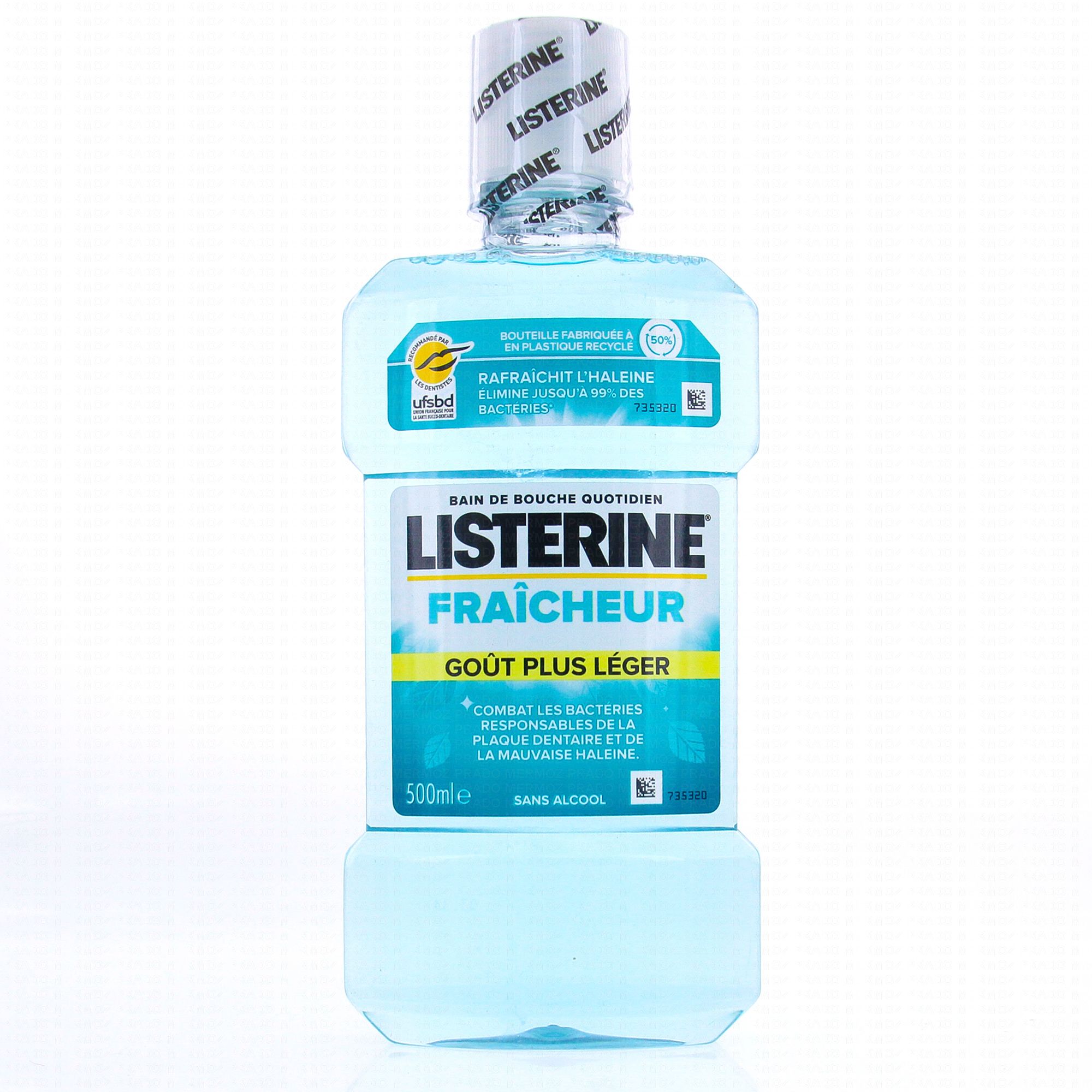 LISTERINE Fraîcheur goût plus léger flacon 500ml - Parapharmacie Prado  Mermoz