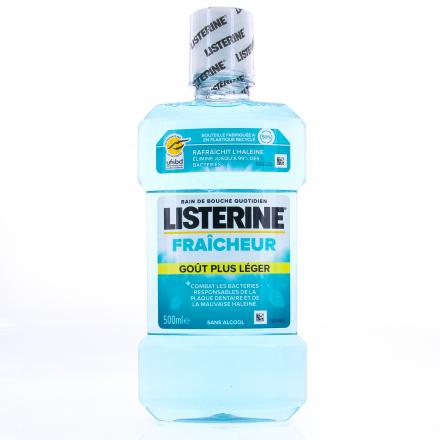 LISTERINE Fraîcheur goût plus léger flacon 500ml