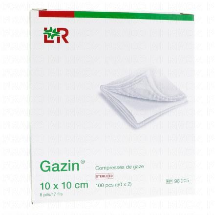 LOHMANN & RAUSHER Gazin - Compresses de Gaze Stériles Tissées (50 sachets - 10 x 10 cm)