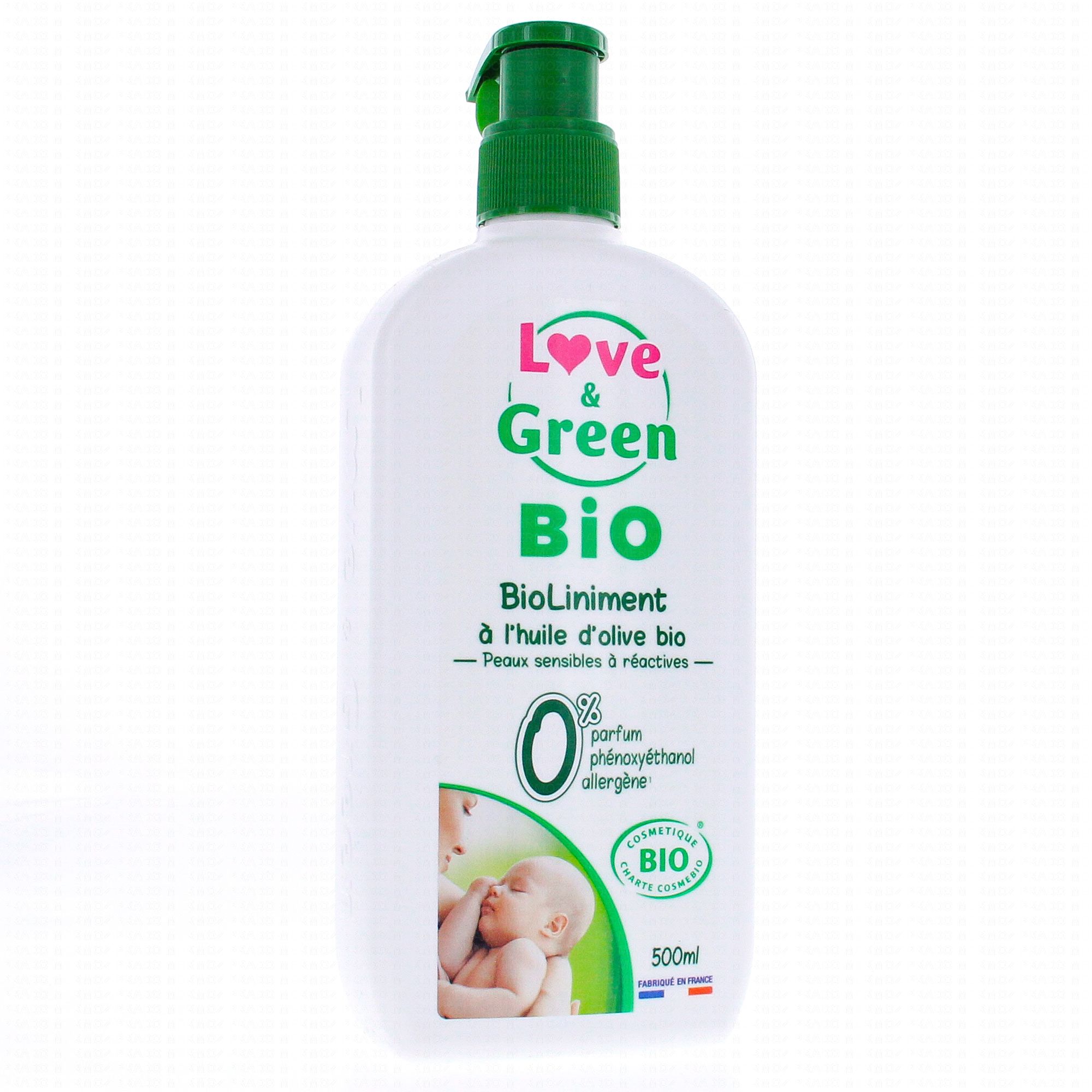 LOVE & GREEN Bio Liniment à l'huile d'olive bio 500ml