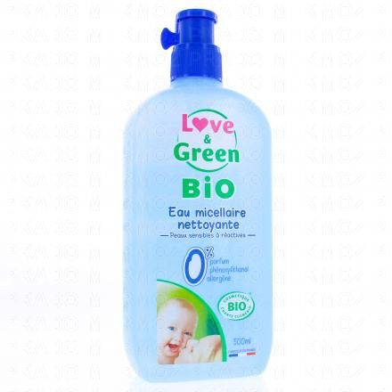 LOVE & GREEN Eau micellaire nettoyante bio 500ml