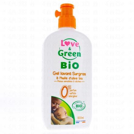 LOVE & GREEN Gel lavant surgras bio 500ml