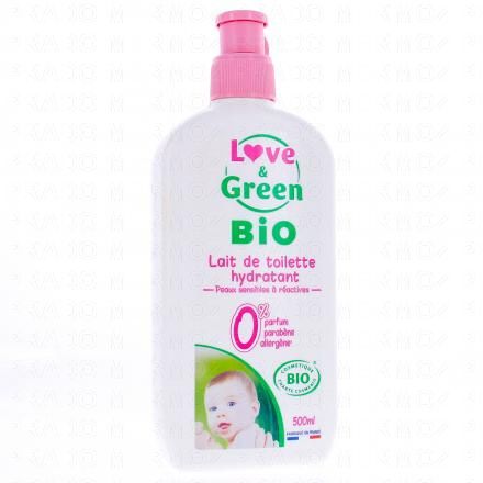 LOVE & GREEN Lait de toilette hydratant bio 500ml