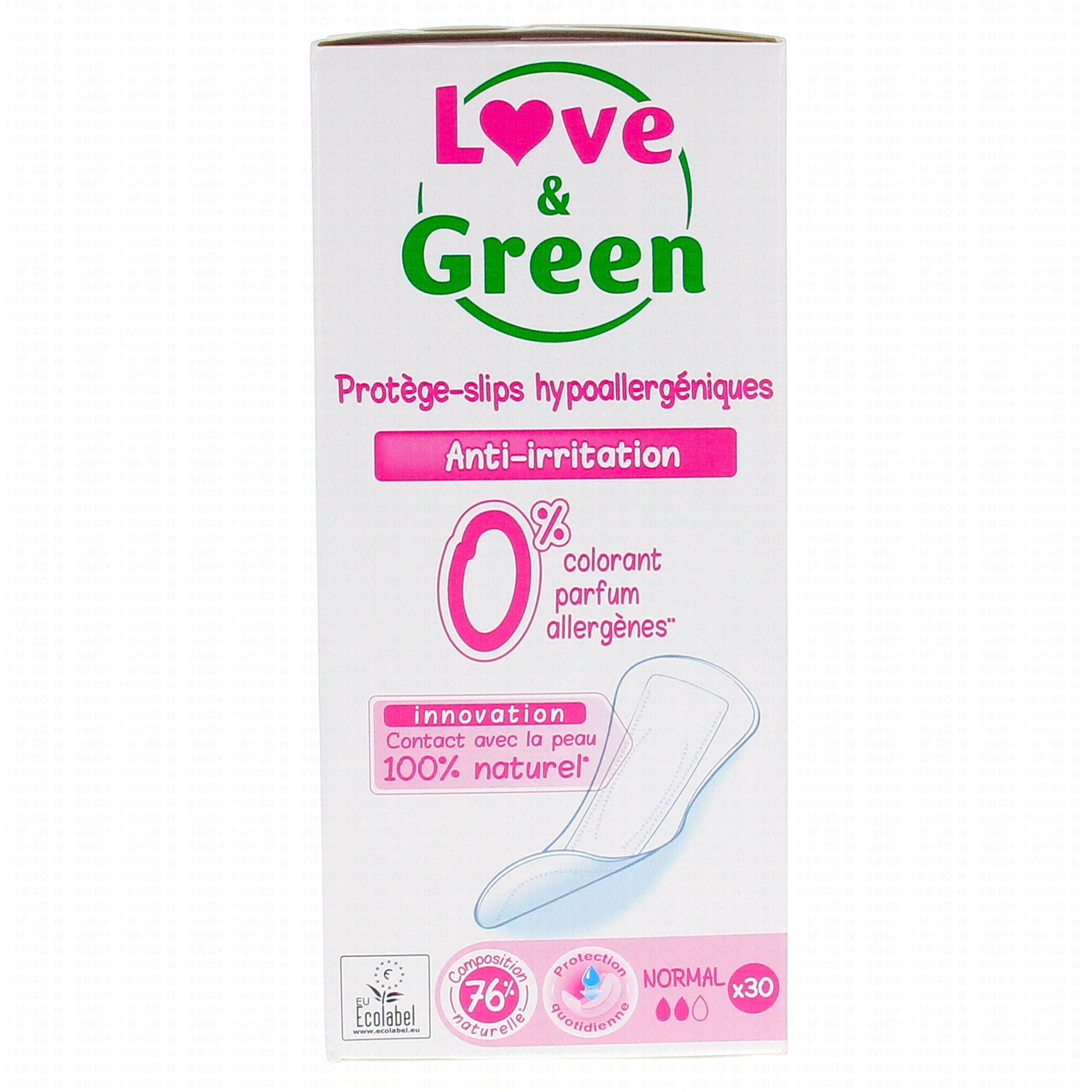 LOVE&GREEN Lingettes à l'eau x56 - Parapharmacie Prado Mermoz