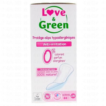 LOVE&GREEN Protège slip Hypoallergéniques nuit normal x30