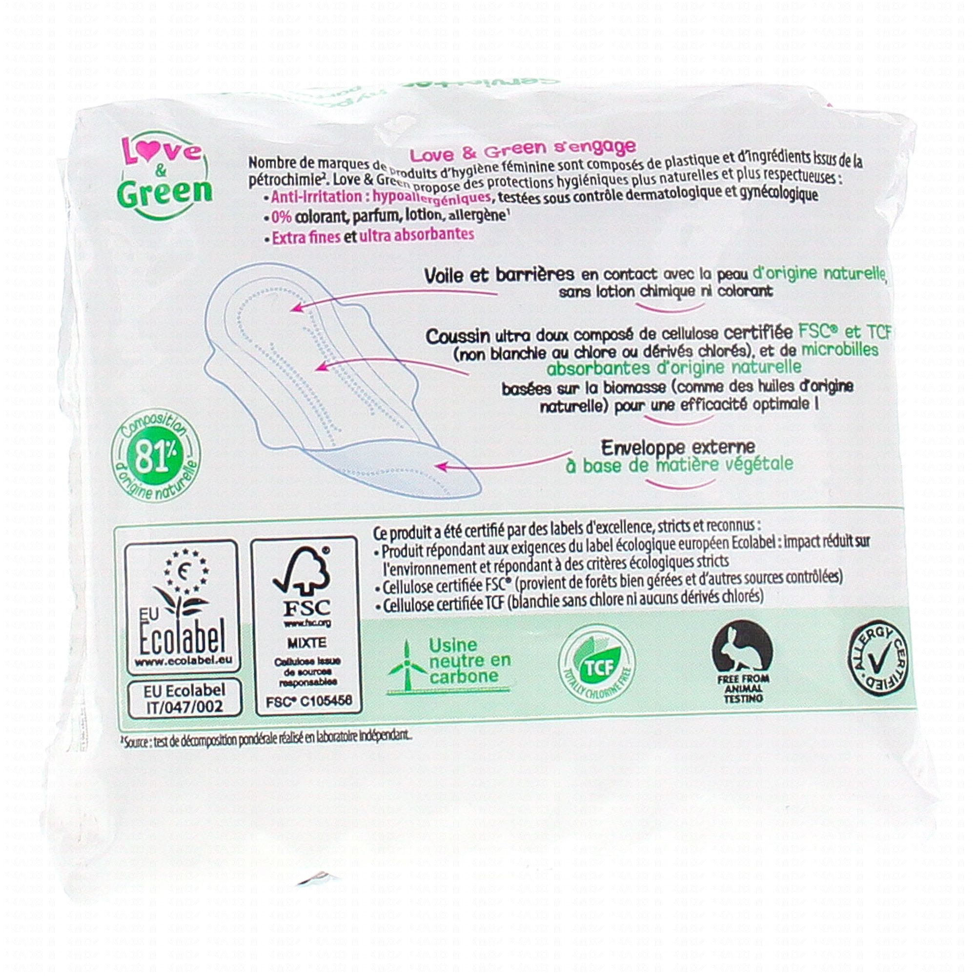 LOVE&GREEN Couche hypoallergéniques x44 - Parapharmacie Prado Mermoz