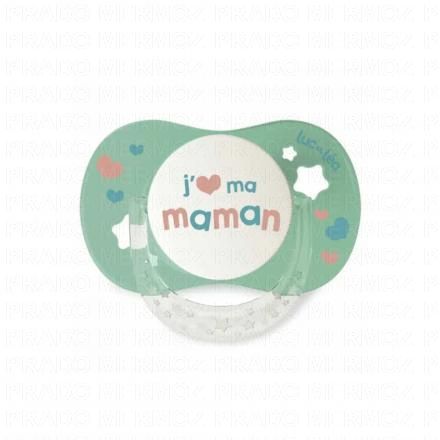 LUC ET LEA Essentiel collerette confort+ - Sucette +18 mois j'aime ma maman