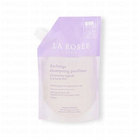 LA ROSÉE Recharge shampoing purifiant à la kératine végétale et à l'ortie BIO 400ml