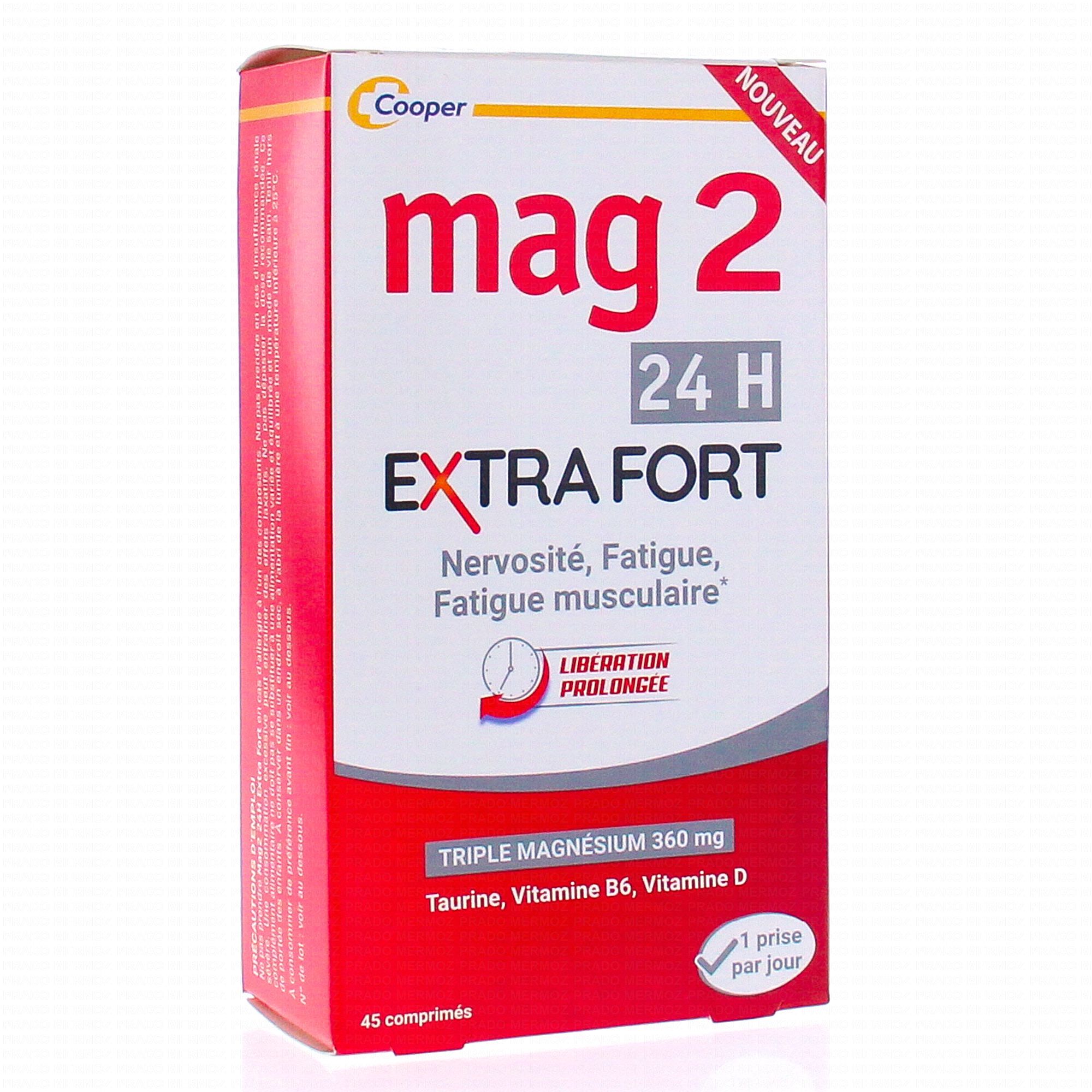 MAG 2 Extra-Fort 24h 45 comprimés - Parapharmacie Prado Mermoz