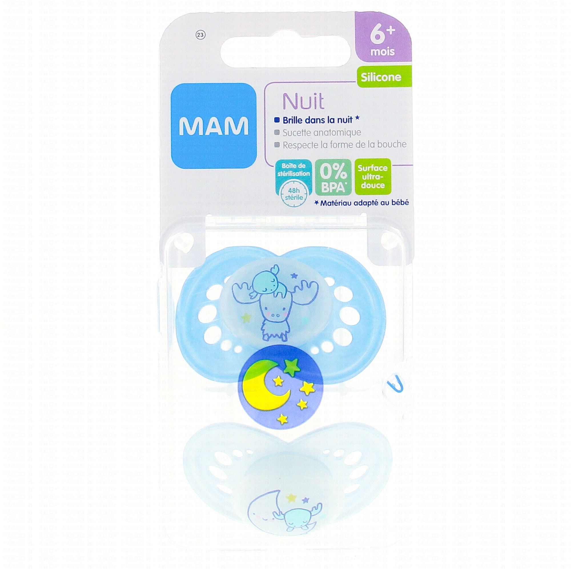 Mam Duo Sucettes 6 Mois Anatomiques Nuit Silicone Ref 23 Parapharmacie En Ligne Prado Mermoz