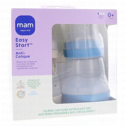 MAM Easy Start Anti-Colique biberon débit 1 160ml (lot de 2 ocean et sable)