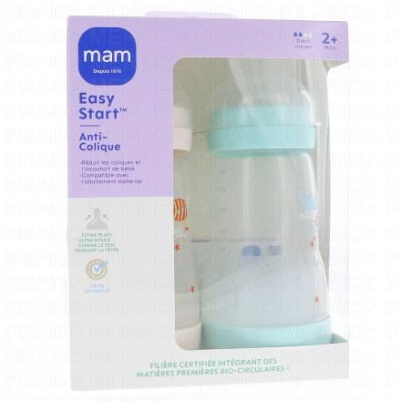MAM Easy Start Anti-Colique biberon débit 2 260ml (lot de 2 vert et sable)