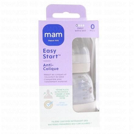 MAM Easy start biberon anti-colique débit 0 130ml (sable)