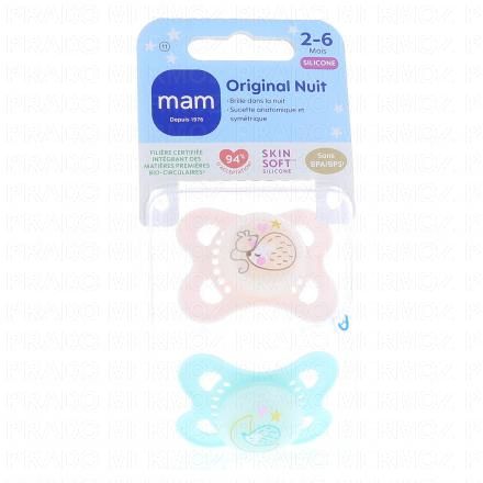MAM Original - Sucette anatomique 2 à 6 mois (nuit)