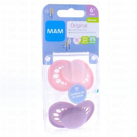 MAM Original duo sucettes +6 mois Couleur de la nature (ref 67)