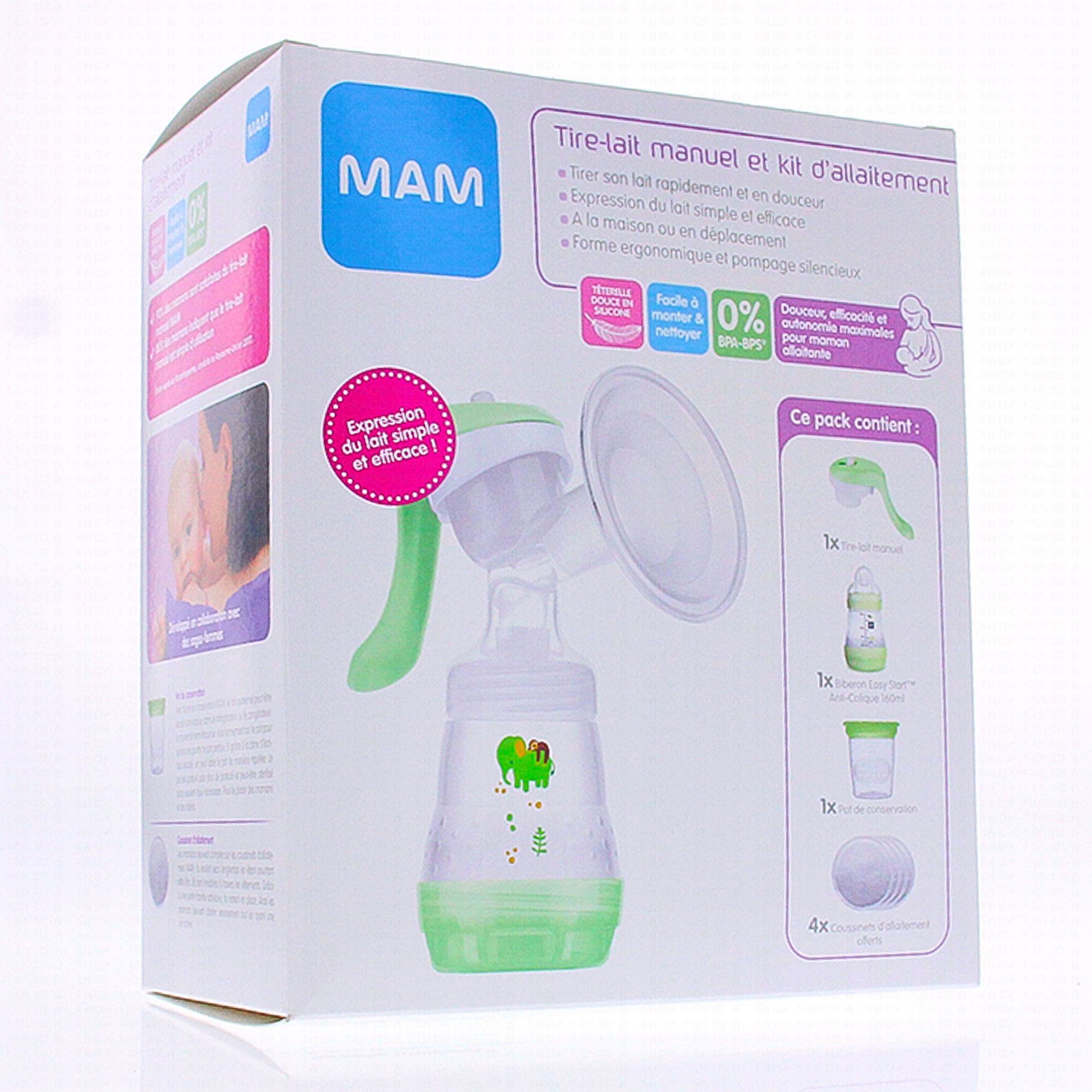 MAM Tire-lait manuel + kit allaitement - Parapharmacie Prado Mermoz