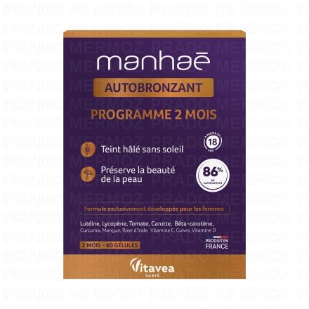 MANHAE Autobronzant 60 gélules