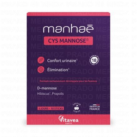 Manhaé Cys Mannose 15+ boite de 10 sticks 3