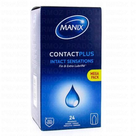 MANIX Contact plus - Préservatifs sensations intactes (boîte de 24 préservatifs)
