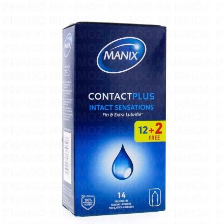 MANIX Contact plus - Préservatifs sensations intactes (boites de 12+2 préservatifs)