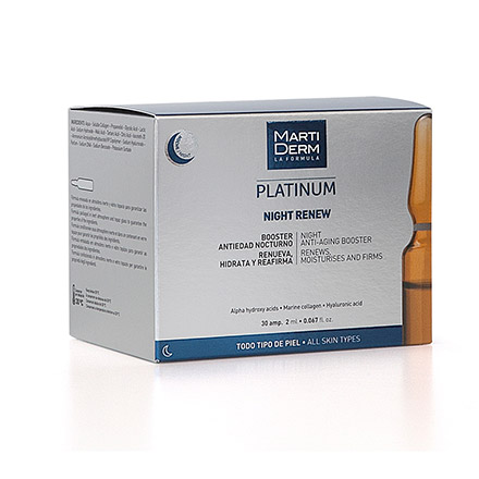 MARTIDERM Platinum Night Renew boîte de 30 ampoules