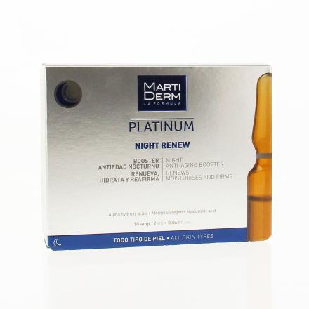 Platinum night renew booster anti-âge nuit ampoules x 10