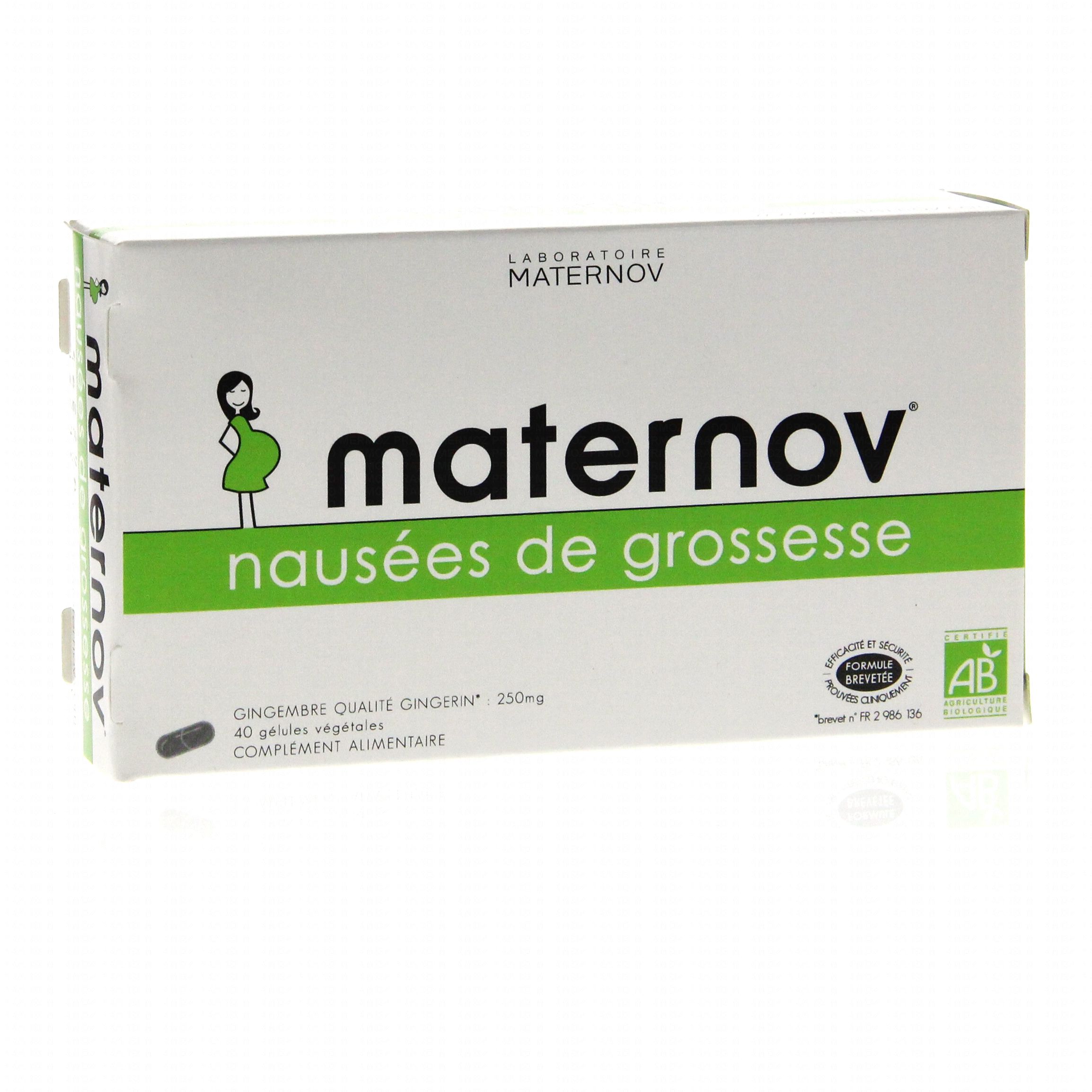 MATERNOV NAUSÉES, Gélule, complément alimentaire à base de