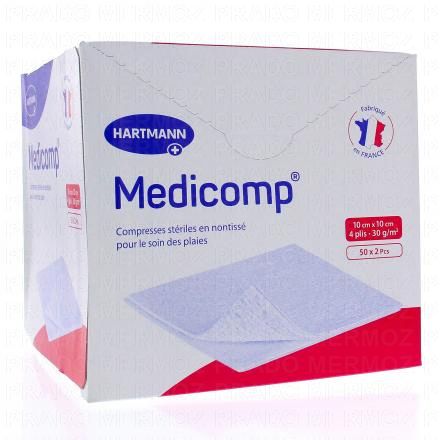 MEDICOMP Compresse non-tissé 50 sachets 10x10 cm