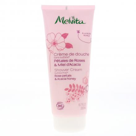 Hygiène - Crème de douche Rose et miel bio tube 200 ml
