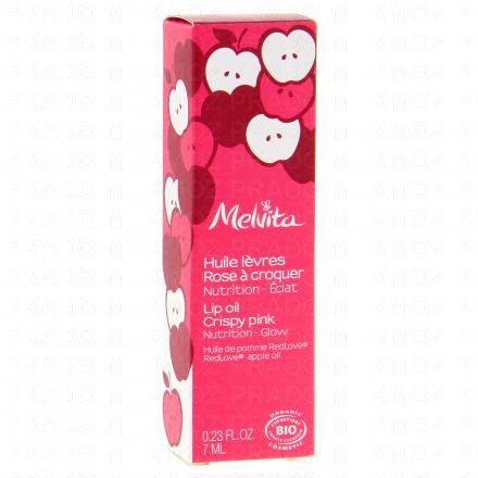 MELVITA Huile lèvres Rose tendre 7,5ml