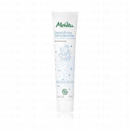 MELVITA Hygiène - Dentifrice dents blanches arôme menthe 75ml