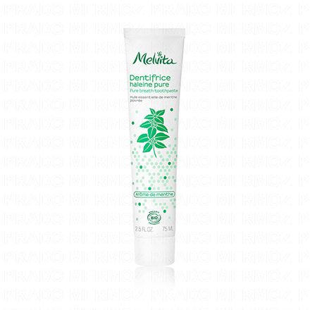 MELVITA Hygiène - Dentifrice haleine pure arôme menthe 75ml