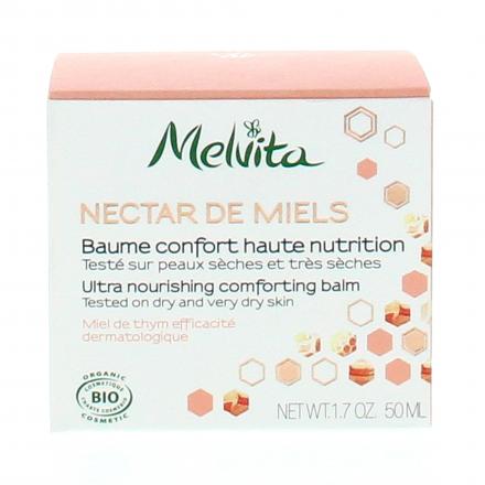 MELVITA Nectar de miels - Baume confort haute nutrition BIO pot 50 ml