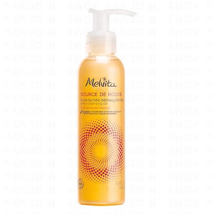 MELVITA Source de roses - Huile lactée démaquillante flacon 145ml