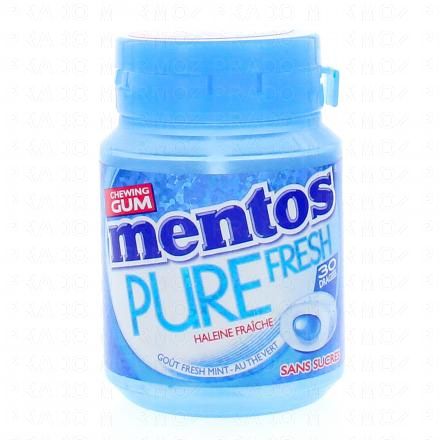 MENTOS Pure fresh Mint sans sucres 30 pi&egrave;ces