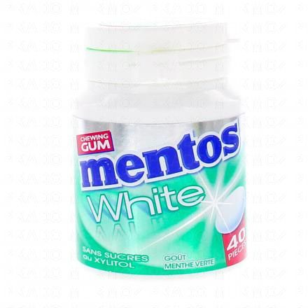 MENTOS White go&ucirc;t menthe verte sans sucres 40 pi&egrave;ces