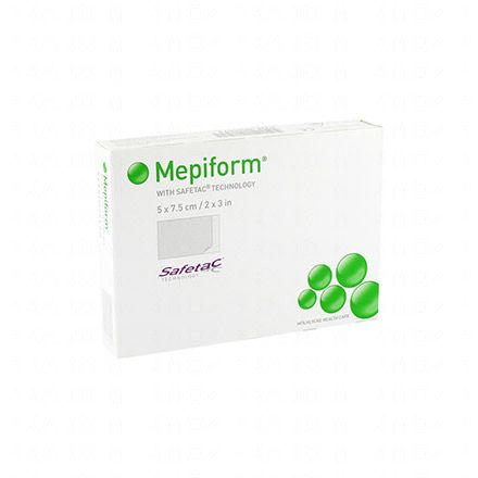 MEPIFORM Pansement 5 x 7,5 cm boîte de 5