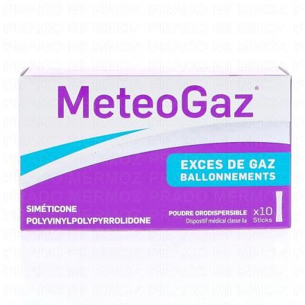 METEOGAZ Excès de gaz et ballonnements 10 sticks