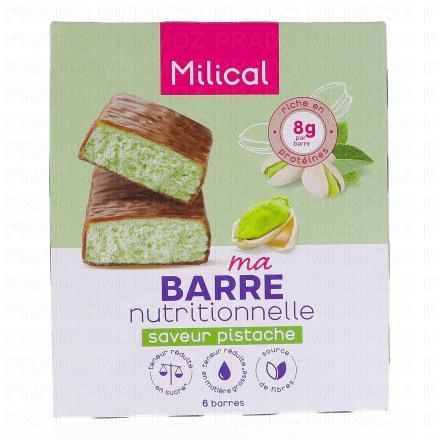 MILICAL Ma Barre Nutritionnelle saveur pistache x 6