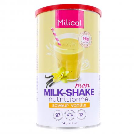 MILICAL Nutrition Milk-shakes saveur vanille 420g
