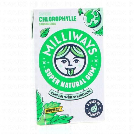 MILLIWAYS Super Natural Gum x10 (go&ucirc;t chlorophyle)