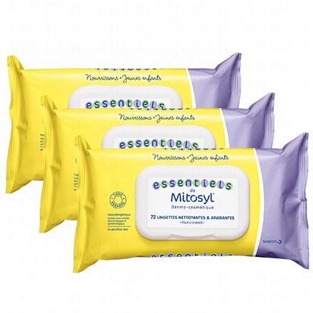 MITOSYL Lingettes pour le change (lot de 3 x 72 lingettes)