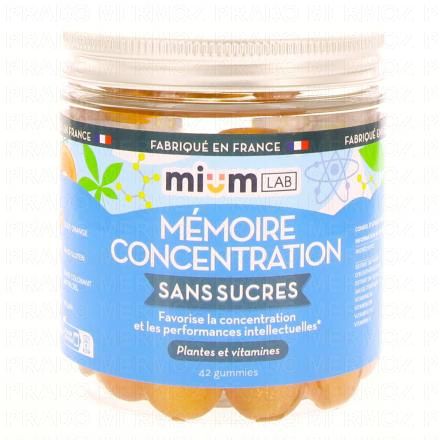 MIUM LAB Mémoire Concentration x42 Gummies