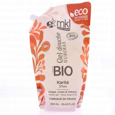 Gel douche Surgras Karité Bio eco-recharge 900ml 2