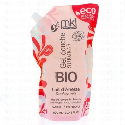 Gel douche Surgras Lait d'Ânesse Bio eco-recharge 900ml 3