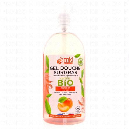 MKL Gel douche abricot bio flacon 1l